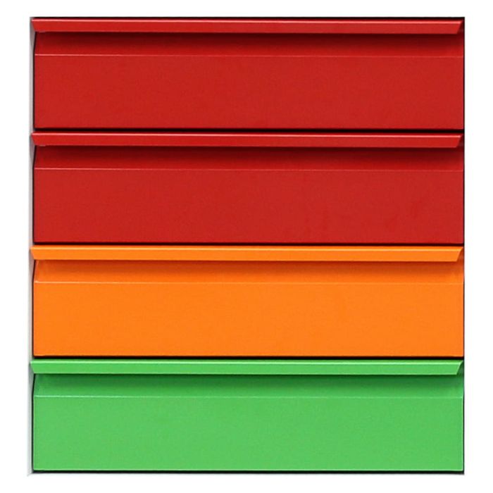 Colour coded drawers