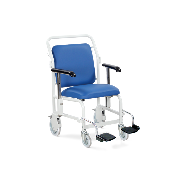 Portering Chair, Front Steer, Nesting, Hinged Foot Rests (G/205/FS/VBB)