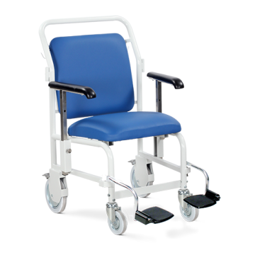 Portering Chair, Front Steer, Nesting, Hinged Foot Rests (G/205/FS/VBB)
