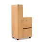 Bedside Cabinet / Wardrobe Combination - Single Upper Drawer
