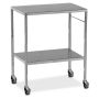 Fixed Shelves, Sides Down, Stainless Steel, 450mm Deep