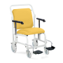Portering Chair - Front Steer, Nesting, Hinged Footrests, Sunflower