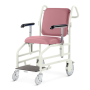 Portering Chair, Front Steer, Nesting, Sliding Foot Rests, Rosebud