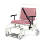 Portering Chair, Bariatric, Rear Steer, Sliding Foot Rest, Rosebud