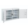 Deep Shelves, Double Door Cabinets, Each Door Fitted with a Lock