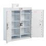 Deep Shelves, Double Door Cabinets, Each Door Fitted with a Lock