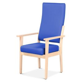 High back hospital chair with online arms